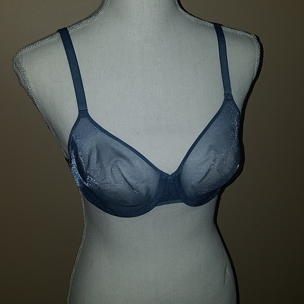 NWOT Soma Sheer Shape Bra Blue 34B